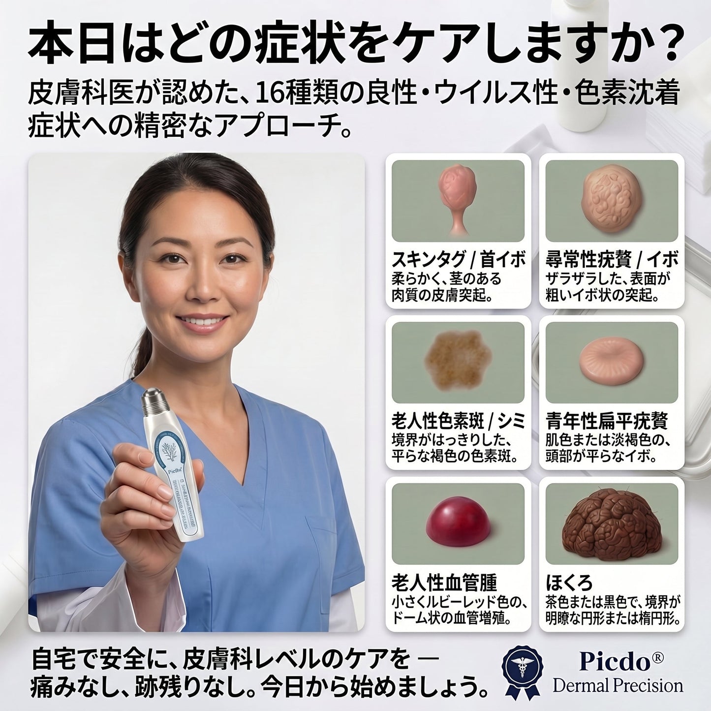 𝐏i𝐜𝐝o®🖤🍬7日間 シミ取り 傷跡ケア ペン(痛みゼロ、傷ゼロのローラーボール)💥